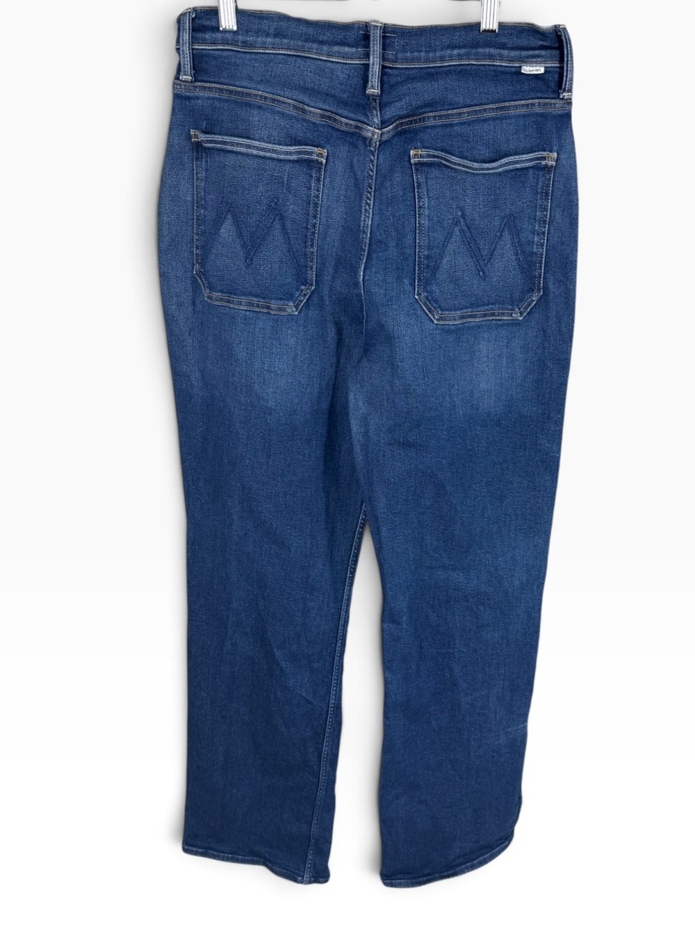MOTHER Patch Maven Heel Wide Leg Jean 31 NWT Coastal Colors Faded Stretch Denim - Picture 10 of 16